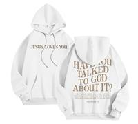 Genérico Sudadera Hombre Cremallera - Sweat à Capuche décontracté pour Homme Coupe Ample Avec imprimé pour l'automne et l'hiver Confortable et Streetwear (White XL)