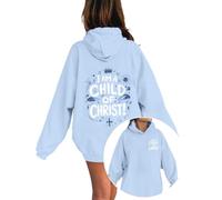 Genérico Sudadera Infantil Moderna con Estampado de Letras, diseño de Jesús, a la Moda, Ajuste Holgado, gráfico, Manga Larga para niños y niñas, Tejido Suave de algodón Transpirable Otoño-Invierno