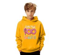 Genérico Sudadera Little Miss 100 Days Smarter Niño Meme Fun Sudadera con Capucha Manga Larga Casual Jersey Invierno Cálidos Sudaderas con Bolsillo Talla Grande Deportiva Sudaderas para Niños y Niñas