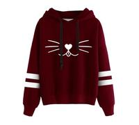 Genérico Sudadera Mujer con Capucha - Sudadera con Capucha De Manga Larga con Estampado Informal Y A La Moda Ideal para Uso Diario Y Actividades Al Aire Libre