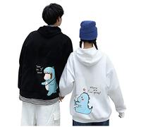 Genérico Sudadera Mujer con Capucha - Sudadera con Capucha Encantadora para Hombre De Dinosaurio para Amantes Sudaderas A Juego para Pareja Boda Aniversario