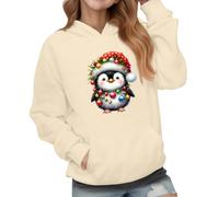 Genérico Sudadera Navidad NiñO 8 AñOs,Sudadera con Capucha Acogedora para NiñAs De Manga Larga De Polar con Estampado Ropa De Juego Informal Sudadera Ligera para Uso Diario para NiñOs