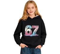 Genérico Sudadera Niña Fantastica Sudadera con Capucha para Niños con Estampado del Número 67 Otoño Detalles Finos Medidas 2-14 Años