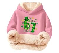 Genérico Sudadera Niña Fantastica Sudadera con Capucha Sin Bolsillo Multicolor para Niños con Estampado del Número 67, Talla 3-16 Años, Celebraciones, Detalles Finos