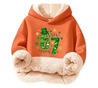 Genérico Sudadera Niña Fantastica Sudadera con Capucha Sin Bolsillo Multicolor para Niños con Estampado del Número 67, Talla 3-16 Años, Celebraciones, Detalles Finos