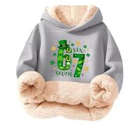 Genérico Sudadera Niña Fantastica Sudadera con Capuz Sin Bolsillo Multicolor para Niños con Estampado del Número 67, Talla 3-16 Años, Celebraciones, Detalles Finos