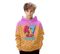 Genérico Sudadera Niña Fantastica Sudadera para Niños con Estampado del Número 67 con Capucha, Interior, Detalles Finos, Tallas 2-14 Años