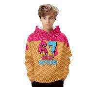 Genérico Sudadera Niña Fantastica Sudadera para Niños con Estampado del Número 67 con Capucha, Interior, Detalles Finos, Tallas 2-14 Años