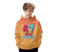 Genérico Sudadera Niña Fantastica Sudadera para Niños con Estampado del Número 67 con Capucha, Interior, Detalles Finos, Tallas 2-14 Años