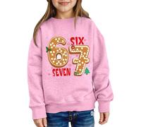 Genérico Sudadera Niña Sudadera Estilo Actual para Niños con Estampado del Número 67, Primavera-Invierno, Talla 1-12 Años, Maravillosa, Otoño-Invierno, con Detalles Finos