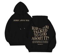 Genérico Sudadera Oversize Hombre - Sweat à Capuche décontracté pour Homme Coupe Ample Avec imprimé pour l'automne et l'hiver Confortable et Streetwear