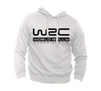Genérico Sudadera Rally WRC Campeonato Mundial de Rally - Sudadera Auto Carreras Motores GP, Color blanco., L