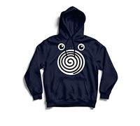 Generico Sudadera Whirl vortice azul - Hoodie divertida espiral azul (azul, x_L)