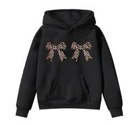 Genérico Sudaderas con Capucha,Conjunto De Dos Piezas Formado por Camiseta Y PantalóN Corto Manga Larga Cuello Redondo Estampado Informal para NiñAs Sudadera Capucha Roja
