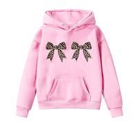 Genérico Sudaderas con Capucha,Conjunto De Dos Piezas Formado por Camiseta Y PantalóN Corto Manga Larga Cuello Redondo Estampado Informal para NiñAs Sudadera Capucha Roja