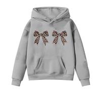 Genérico Sudaderas con Capucha,Conjunto De Dos Piezas Formado por Camiseta Y PantalóN Corto Manga Larga Cuello Redondo Estampado Informal para NiñAs Sudadera Capucha Roja