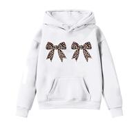Genérico Sudaderas con Capucha,Conjunto De Dos Piezas Formado por Camiseta Y PantalóN Corto Manga Larga Cuello Redondo Estampado Informal para NiñAs Sudadera Capucha Roja