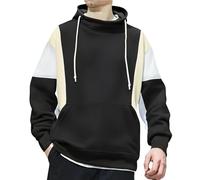 Generico Sudaderas con Capucha para Hombre Cómodo Invierno Oversize Hoodie con Bolsillos Color Sólido Casual Suave Pullover Largos Streetwear Firmate Sudadera Deportiva Y2k Manga Larga Sweatshirt