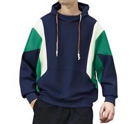 Generico Sudaderas con Capucha para Hombre Cómodo Invierno Oversize Hoodie con Bolsillos Color Sólido Casual Suave Pullover Largos Streetwear Firmate Sudadera Deportiva Y2k Manga Larga Sweatshirt