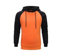 Genérico Sudaderas con Capucha para Hombre - Sudadera con Capucha para Hombre código Europeo Comercio Exterior Nueva Sudadera con Capucha de Lana con Capucha para Hombre (Orange XL)