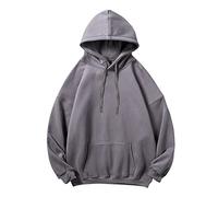 Genérico Sudaderas Hombres Casual - Tops Hoodies Dejó Caer La Sólida Manga Casual De Men Hombro Blouse Pocket Drawstring Men Hoodies Amp; Sudaderas
