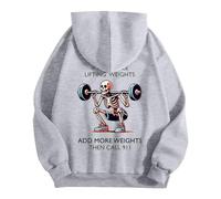 Genérico Sudaderas Hombres - Sudadera Informal con Capucha y Forro Polar Suave con Bolsillo para Mayor Comodidad en la Calle al Aire Libre (Light Gray L)