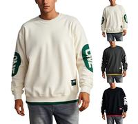 Genérico Sudaderas Hombres Sudadera Trabajo Hombre Sweatshirt con Cuello Redondo Manga Larga Sin Capucha Pullovers Clásica Cálida Y Transpirable Ligera Ideal para Trabajo Y Deporte