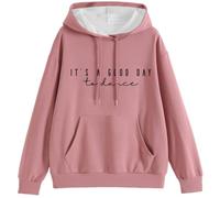 Genérico Sudaderas Mujer con Capucha - ’S Hoodie Sweatshirt For Autumn and Winter with Graphic Print - Cozy Fleece Relaxed Fit Casual Streetwear