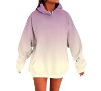 Genérico Sudaderas Mujer con Capucha - Sudadera con Capucha Y Sudaderas para Mujer Unisex De Color Degradado Informal De Manga Larga para Uso Diario Holgada CóModa Suave Y BáSica