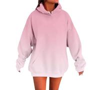 Genérico Sudaderas Mujer con Capucha - Sudadera con Capucha Y Sudaderas para Mujer Unisex De Color Degradado Informal De Manga Larga para Uso Diario Holgada CóModa Suave Y BáSica
