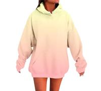 Genérico Sudaderas Mujer con Capucha - Sudadera con Capucha Y Sudaderas para Mujer Unisex De Color Degradado Informal De Manga Larga para Uso Diario Holgada CóModa Suave Y BáSica