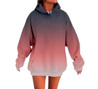 Genérico Sudaderas Mujer con Capucha - Sudadera con Capucha Y Sudaderas para Mujer Unisex De Color Degradado Informal De Manga Larga para Uso Diario Holgada CóModa Suave Y BáSica