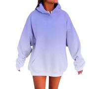 Genérico Sudaderas Mujer con Capucha - Sudadera con Capucha Y Sudaderas para Mujer Unisex De Color Degradado Informal De Manga Larga para Uso Diario Holgada CóModa Suave Y BáSica