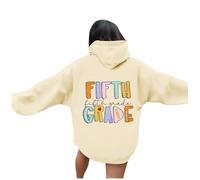 Genérico Sudaderas Mujers con Capucha Sudaderas Mujers Cuello con Capucha Ropa Mujer Talla Grande Estampada a Doble Cara Divertido Manga Larga Otoño Estilo Lindo Temporada Escolar