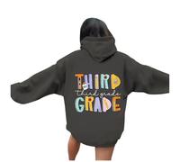Genérico Sudaderas Mujers con Capucha Sudaderas Mujers Cuello con Capucha Ropa Mujer Talla Grande Estampada a Doble Cara Divertido Manga Larga Otoño Estilo Lindo Temporada Escolar