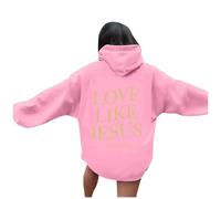 Genérico Sudaderas Mujers con Capucha Sudaderas Mujers Cuello con Capucha Ropa Mujer Talla Grande Estampada a Doble Cara Manga Larga Otoño Temporada Escolar Moda al Aire Libre