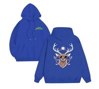 Genérico Sudaderas Navideñas Hombre - Sudaderas con Capucha Hombre Suéter con Capucha para Hombre Compatible con Oktoberfest County Sweater S XXXL (Blue S)