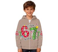 Genérico Sudaderas Niña Estiloso Sudadera para Niños con Estampado 67 con Capucha De Manga Larga, Días Fríos, Detalles Finos, Talla 3-12 Años