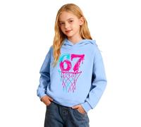 Genérico Sudaderas NiñO 67,Sudadera con Capucha Y Estampado GráFico Unisex para NiñOs Suave E Informal para NiñAs Y NiñOs Ropa De Juego CóModa