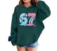 Genérico Sudaderas Niño Flexible Sudadera con Capucha Estilo Actual para Niños con Estampado De Helado Y Número 67, Otoño, Talla 1-12 Años, Invierno, Detalles Exquisitos