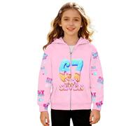 Genérico Sudaderas Niño Moda Chaqueta Sudadera Deportiva con Capucha Y Cremallera De Manga Larga para Niños con Estampado Numérico 67, Tallas 3-12 Años, Actividades, Detalles Finos