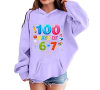 Genérico Sudaderas Niño Premium Sudadera para Niños con Estampado del Número 67 con Capucha De Manga Larga, Interior, Detalles Finos, Tallas 3-12 Años