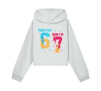 Genérico Sudaderas Niño Sudadera Corta con Capucha Moda para Niños con Estampado del Número 67, Práctica, Talla 4-16 Años, Jugar, Detalles Finos