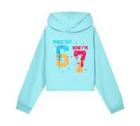 Genérico Sudaderas Niño Sudadera Corta con Capucha Moda para Niños con Estampado del Número 67, Práctica, Talla 4-16 Años, Jugar, Detalles Finos