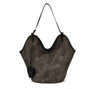 Genérico Suede Slouchy Tote for Women Underarm Bags Crescent Bag Suede Handbag Shoulder Hobo Bags Work Purses 2025 2 Pcs Slouchy Bucket Hobo (Black)