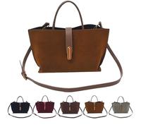 Genérico Suede Tote Bags for Women Retro Top-Handle Crossbody Shoulder Bag Handbags Purses Satchel for Travel Work 2025 (khaki)