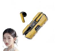 Genérico Suerteyay Semi-in-Ear Wireless Headset, Suerteyay Semi in Ear Wireless Noise Cancelling Headphones with HiFi Sound, Ear Buds Deep Bass Stereo, Clear Stereo Audio for Daily Use (Yellow)