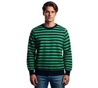 Genérico Suéter de Hombre A Rayas con Escote Redondo Marca BritáNica Compatible con Mantis Camiseta Retro de Rayas para Hombre Estilo Marinero Manga Corta Cuello Redondo Algodón en ConversióN