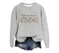 Genérico Suéter de Hombre -Shirt -Madre para Mujeres, Camisa de otoño con cuello redondo sin capucha, Es ser una madre suéter de las mujeres blanco, gris, XXL