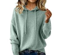 Genérico suéter largo para mujer de gran tamaño cachemira chalecos sudaderas ligeras baratas vintage túnica de punto tops primavera de punto invierno suéter cuello redondo casual básico sudaderas